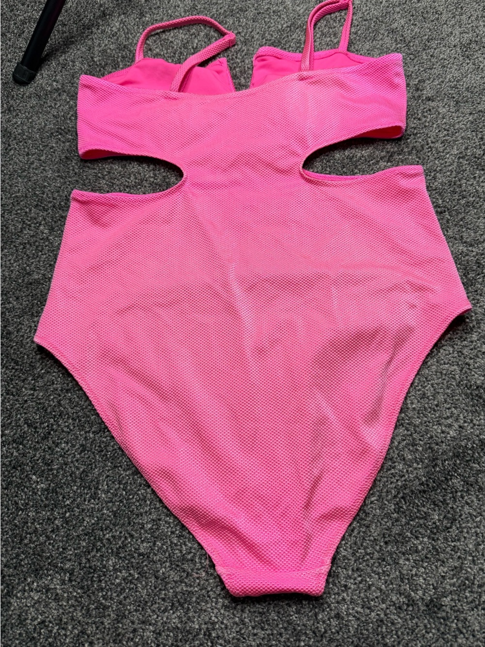 Aerie Shine Pique V Wire Cut Out One Piece Swimsuit size XL - Picture 6 of 7